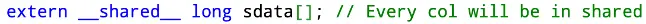 Dynamic shared memory